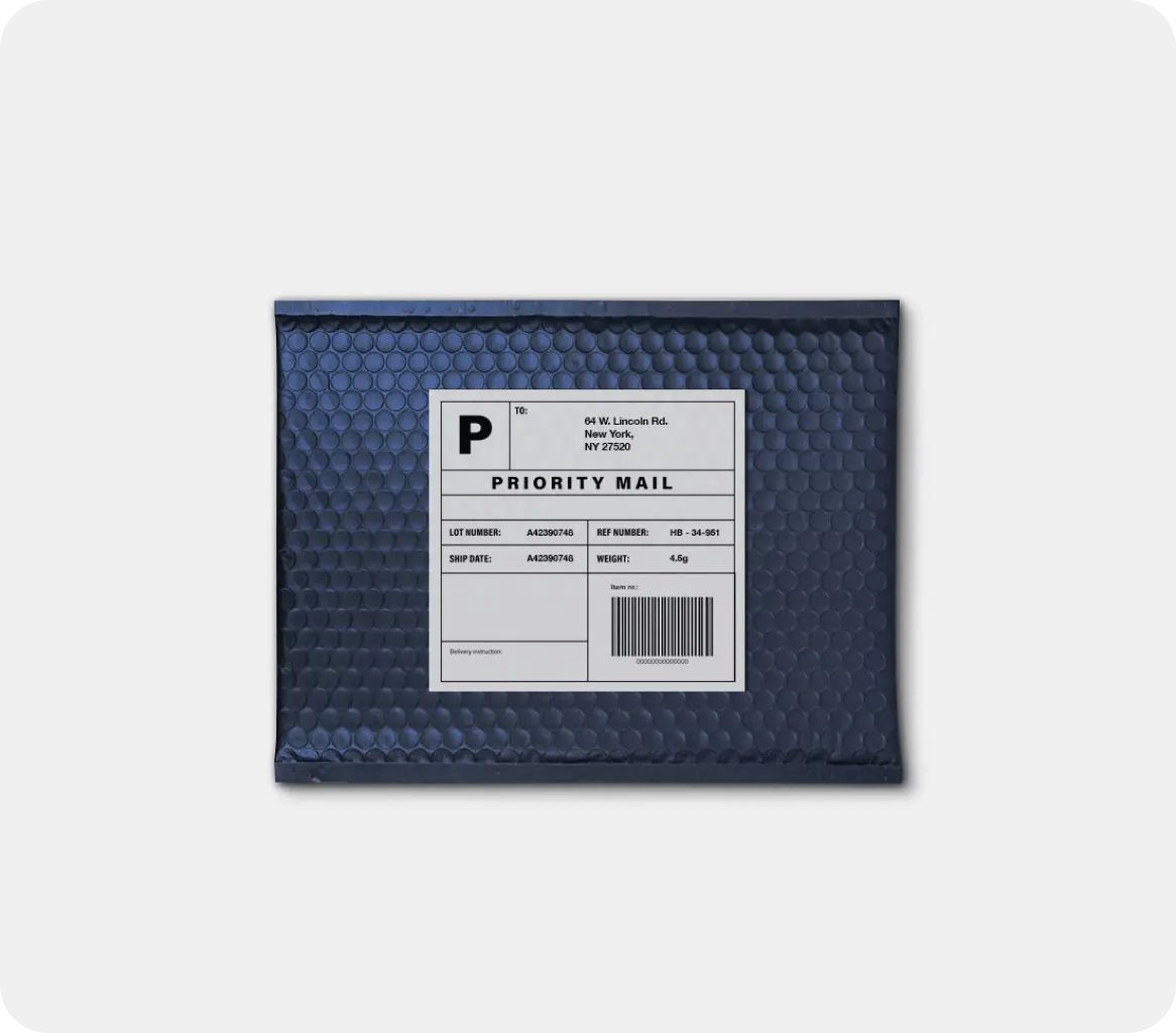 RocketRx discreet outer mailing package